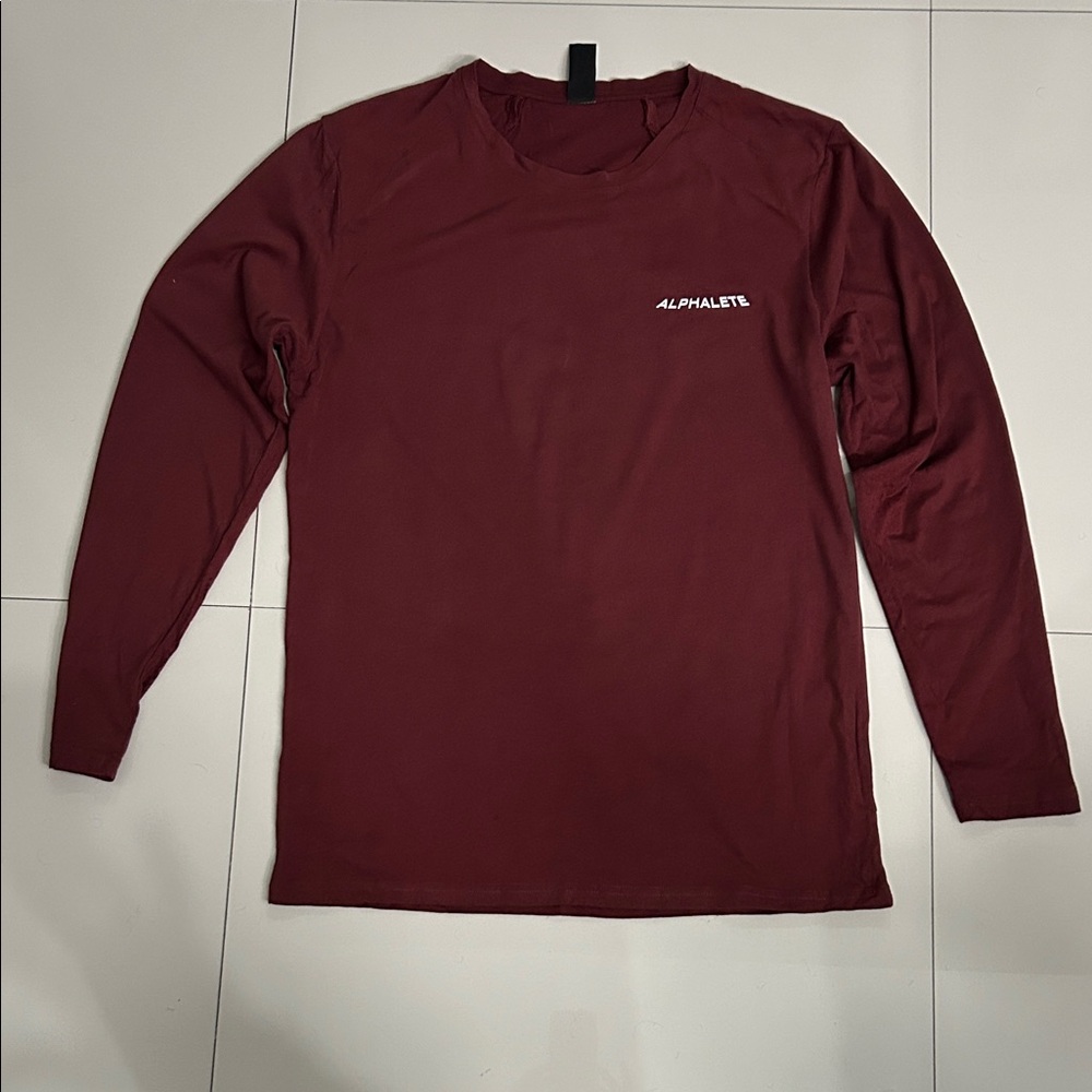 Alphalete Maroon Long Sleeve Shirt- Size XL